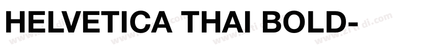 HELVETICA THAI BOLD字体转换
